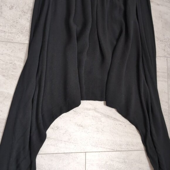 3/$20 Seductions Black Harem Pants Elastic Waist Flowy Pull On Lightweight - Picture 4 of 8